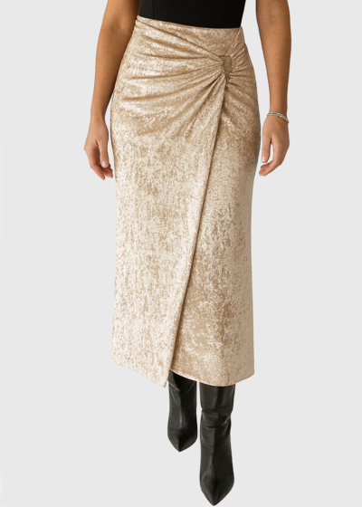 Josy gold long skirt