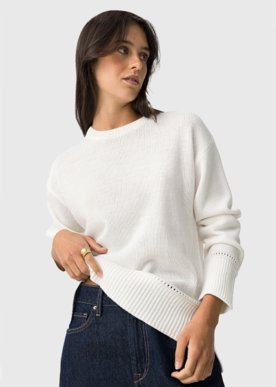 White womens sweater