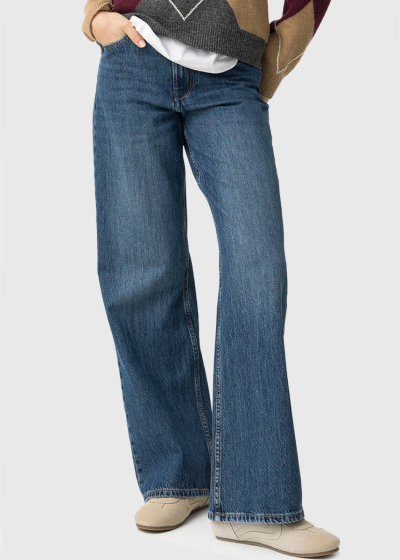 Mom Fit blue womens jeans