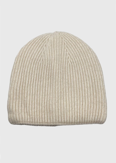 Zeyna beige knitted hat