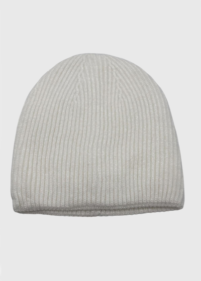 Zeyna white knitted hat