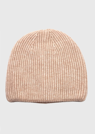 Zeyna beige knitted hat