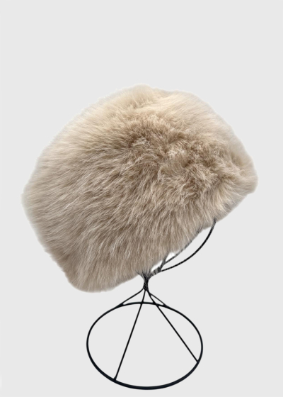 Kim beige faux fur hat