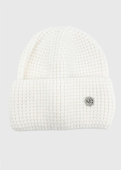 Lauren white knitted hat