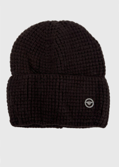Lauren dark brown knitted hat