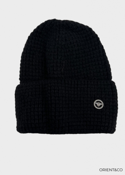 Lauren black knitted hat