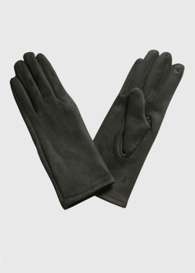 Linda dark grey women's gloves