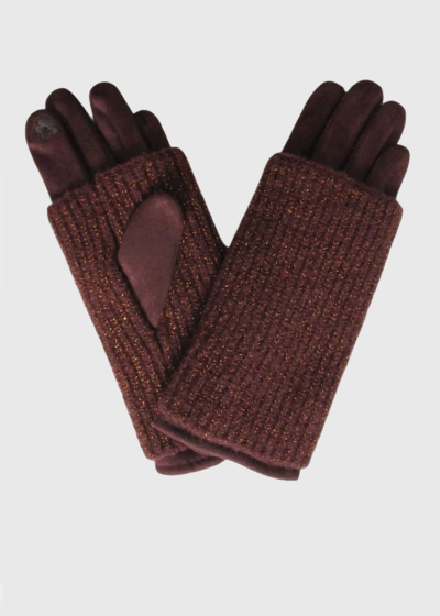 Liss brown warm gloves