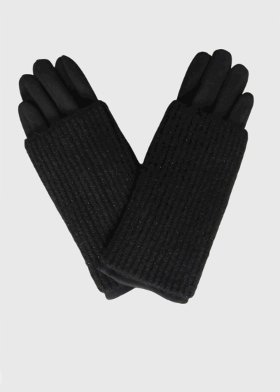 Liss black warm gloves
