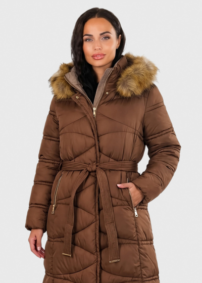 Lorraine brown long jacket