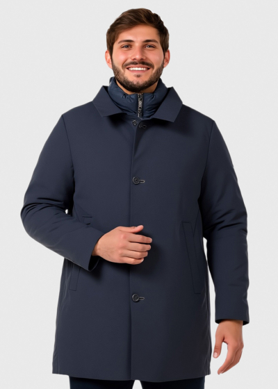 Loic dark blue jacket with buttons