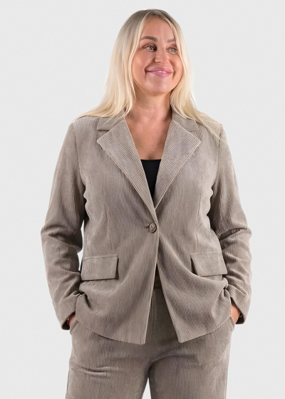 Lou Plus Size beige blazer