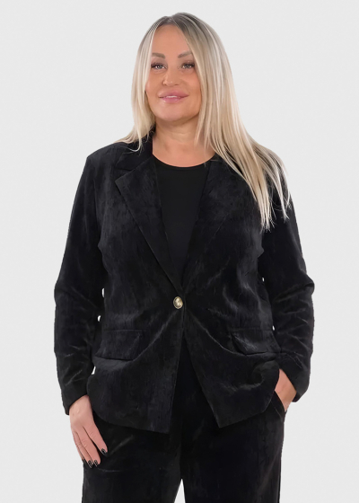 Lou Plus Size black blazer