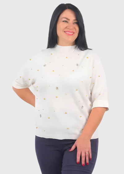 Maggie three quarter sleeve sweater