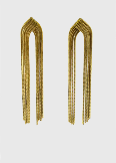 Margaret gold-colored earrings