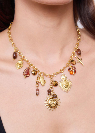 Marie gold-colored necklace 