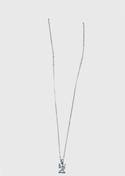Lynn silver-colored necklace with crystal