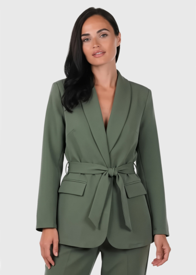 Rachel green blazer with belt 