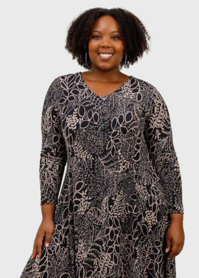 Tasha Plus Size dress with print