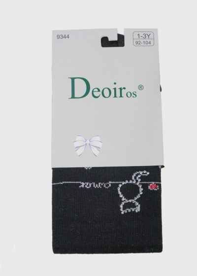 Belita black tights with print