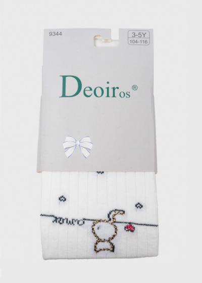 Belita white tights with print