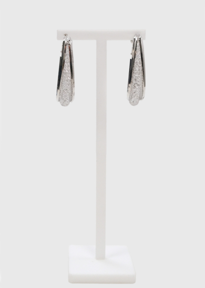 Olivia silver-colored earrings