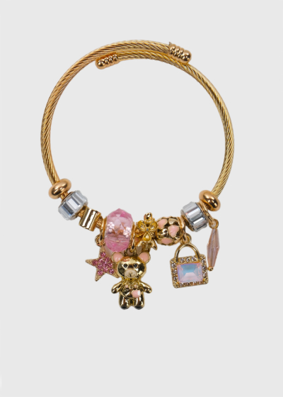 Melissa gold-colored bracelet with charms