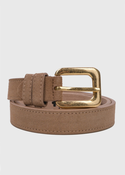 Penelope light brown leather belt
