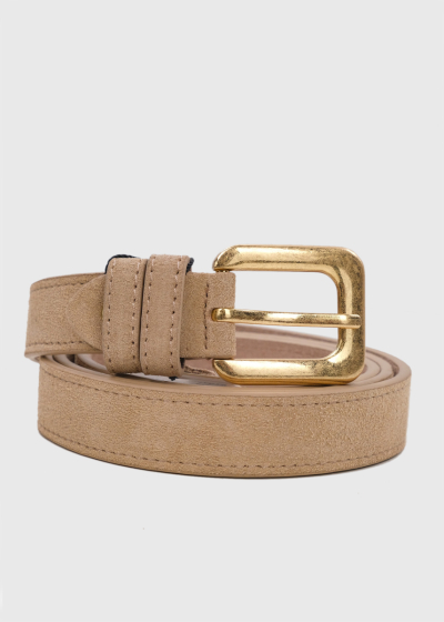 Penelope beige leather belt