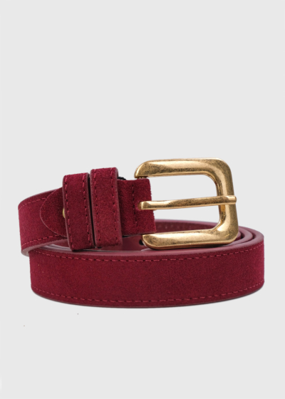 Penelope bordo leather belt