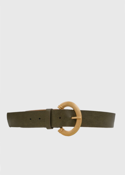 Piper dark green women's belt