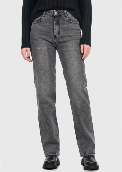 Sally grey high-rise jeans