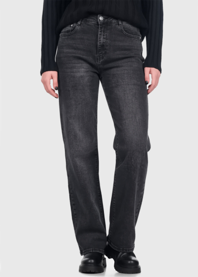 Sally dark grey high-rise jeans