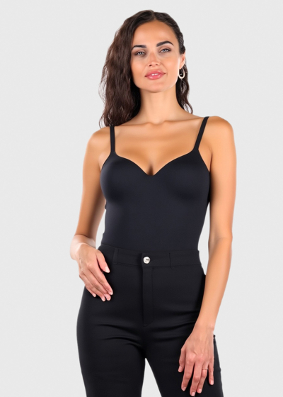 Grace black cami strap top