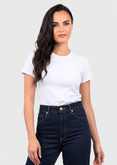 Delilah white women's t-shirt
