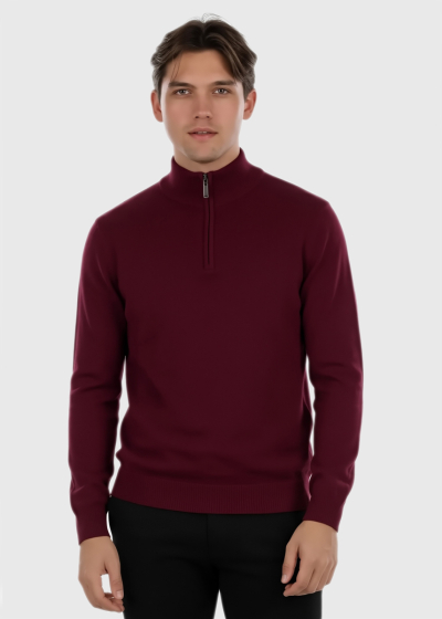 Giovanni bordo zipped sweater