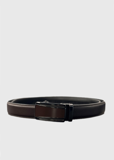 Gino dark brown leather belt