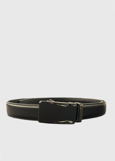 Giulio black leather belt