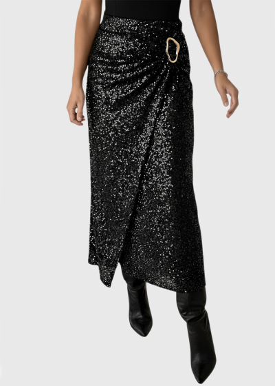 Josy long sparkle skirt
