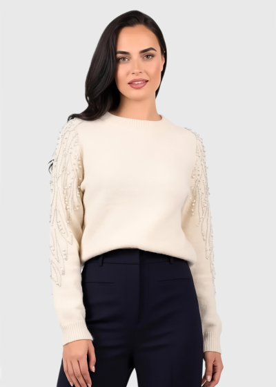Abigail white women's sweater