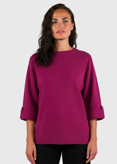 Zelinda bordo women's sweater