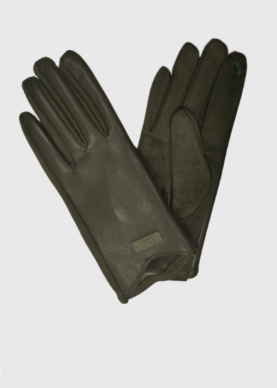 Pat khaki women's gloves