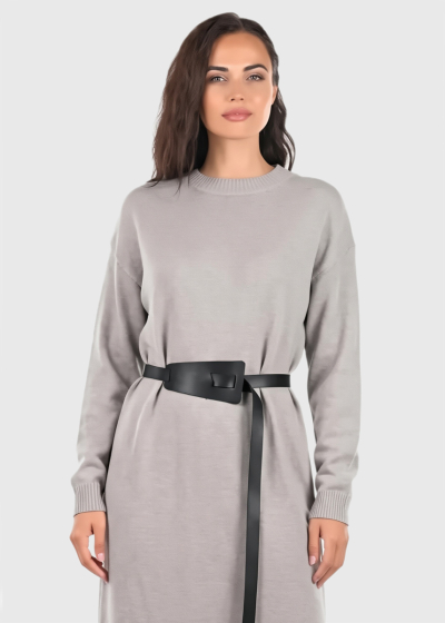 Casey sweater dress with belt