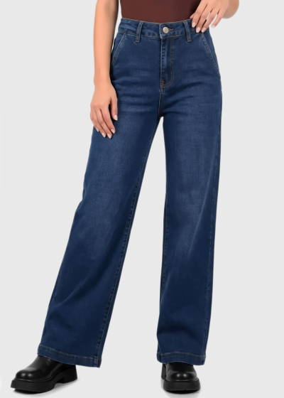 Blake blue high-rise jeans