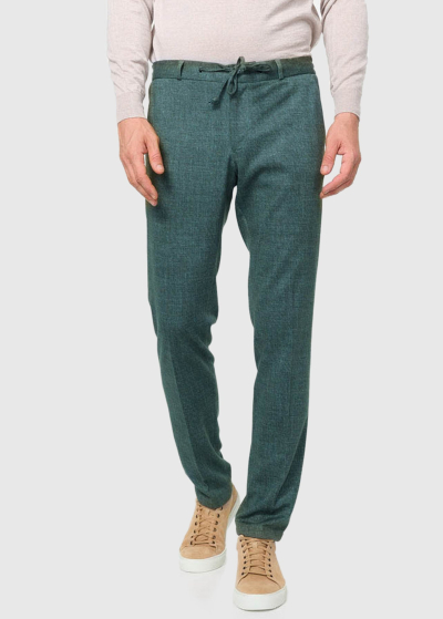 Porfirio Slim Fit zaļas vīriešu bikses