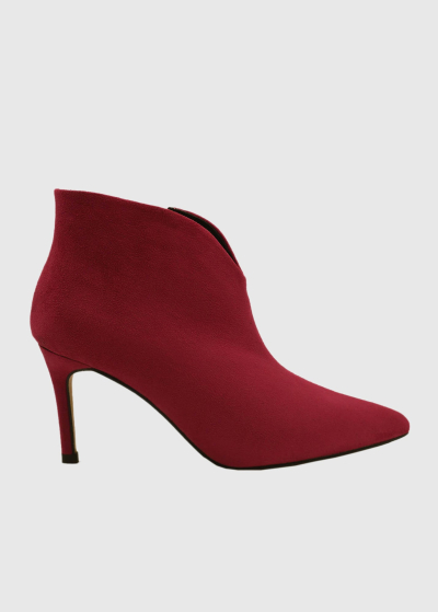 AZAREY bordo short pointed toe boots