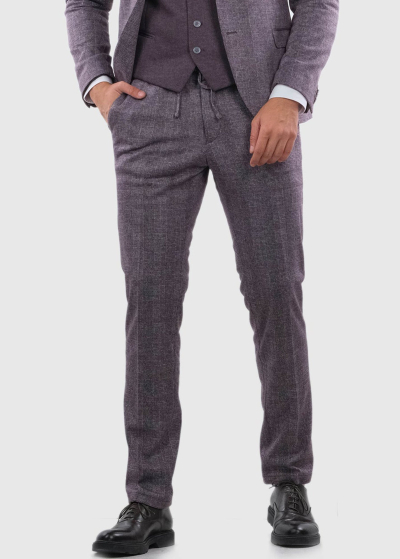 Norberto Slim Fit bordo vīriešu bikses