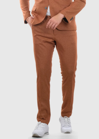 Luca Slim Fit gaiši brūnas vīriešu bikses