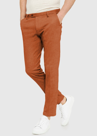 Cirillo Slim Fit oranžas vīriešu bikses