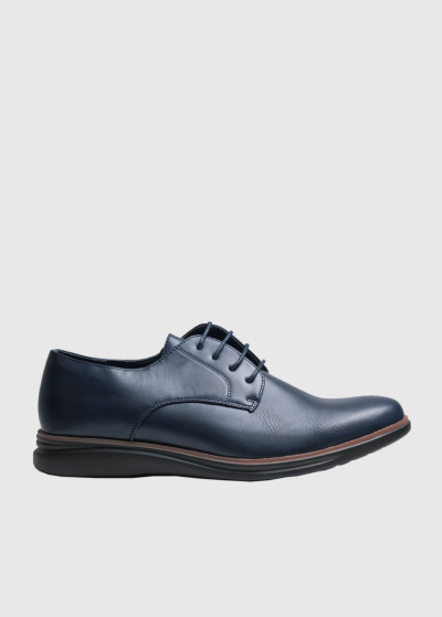 Elvio dark blue mens lace-up shoes
